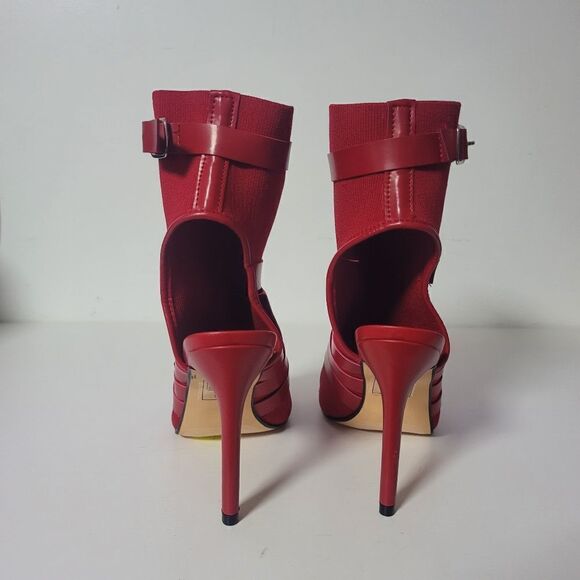 Nicole Miller open toe buckle heels - Picture 4 of 9